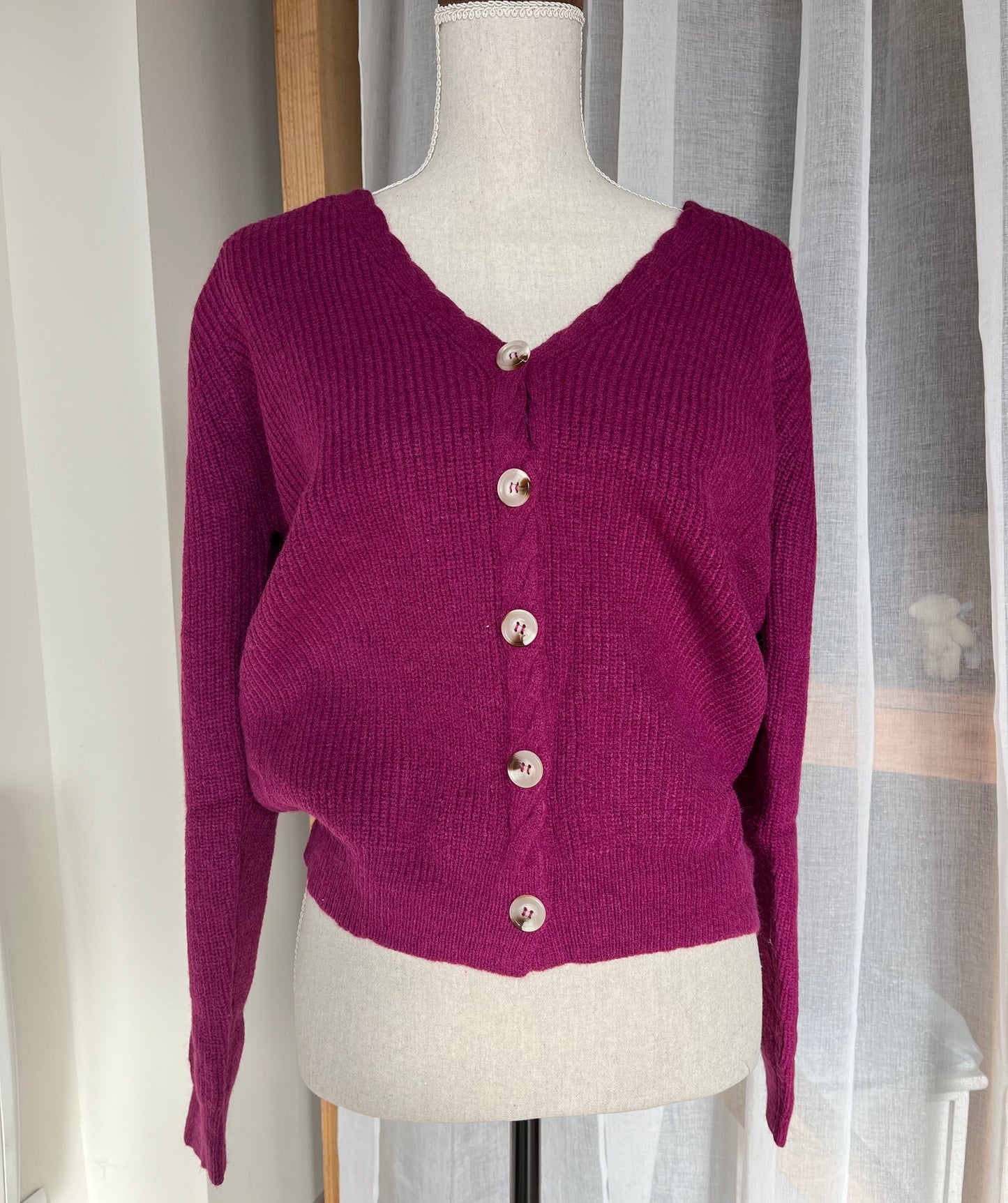 Gilet uni à boutons