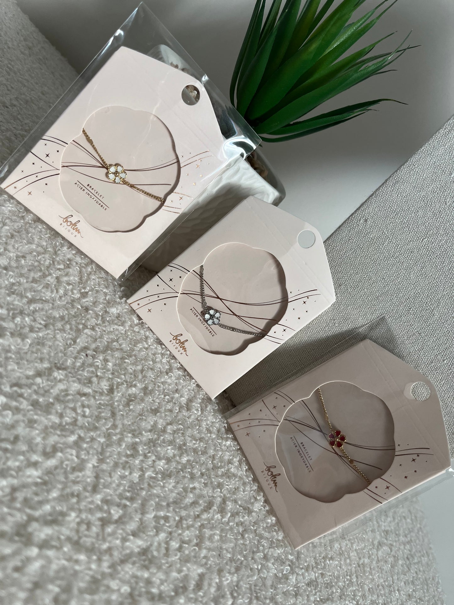 Bracelet fleur - 3 coloris