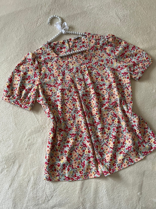 T-shirt fleuri 💐 Damart 💐 T.38