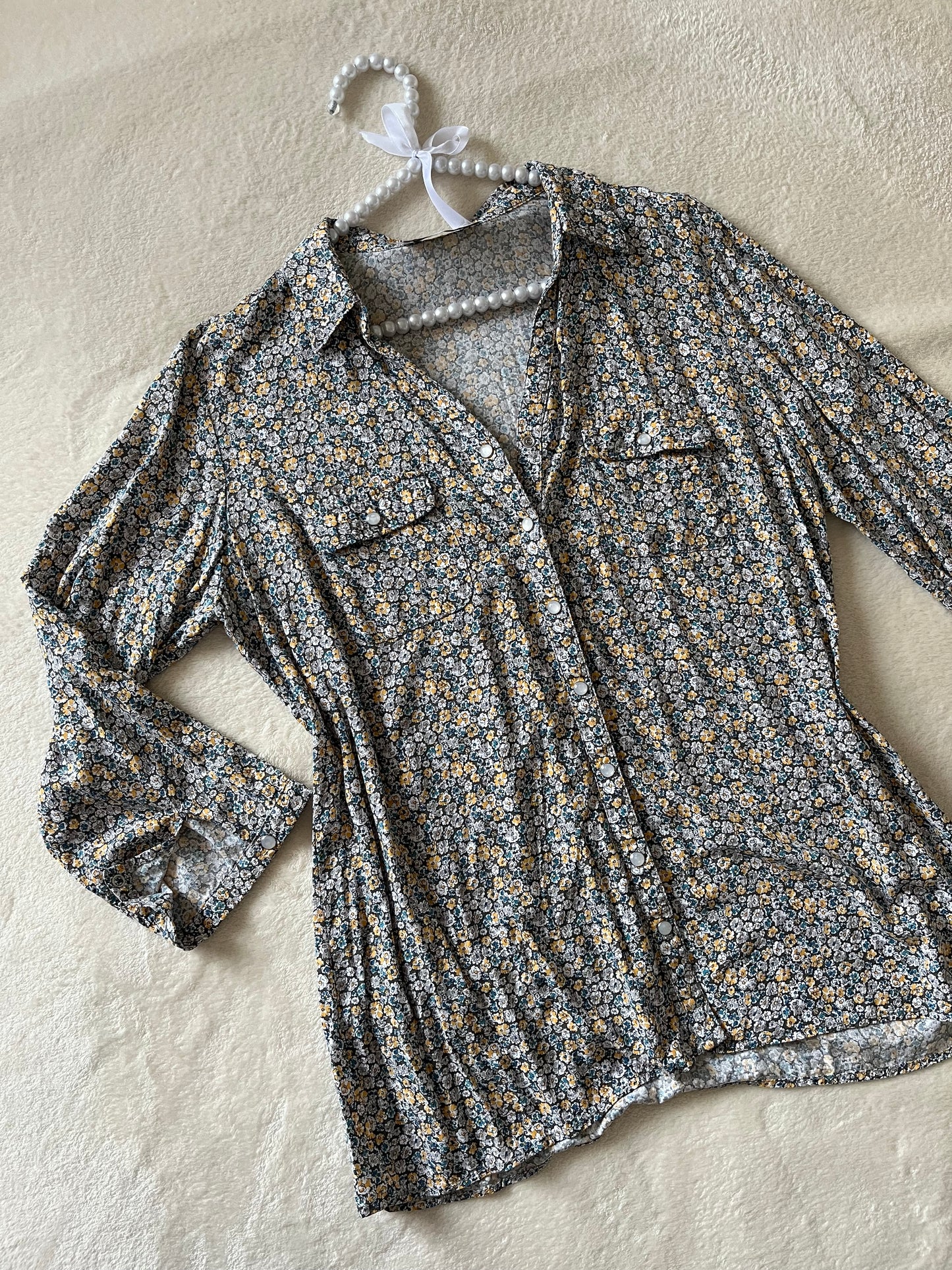 Chemisier fleuri 💐 Armand Thiery 💐 T.2