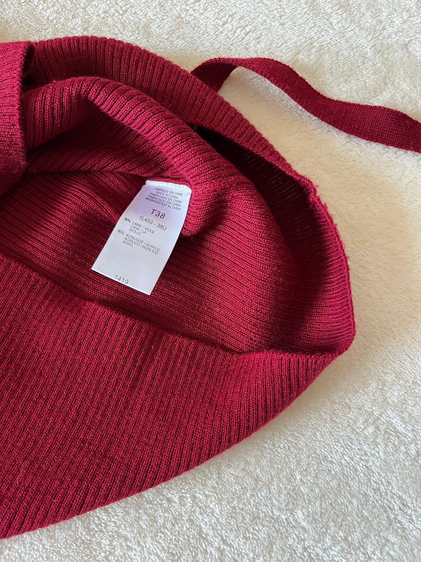 Pull côtelé 🌹 Caroll 🌹 T.38