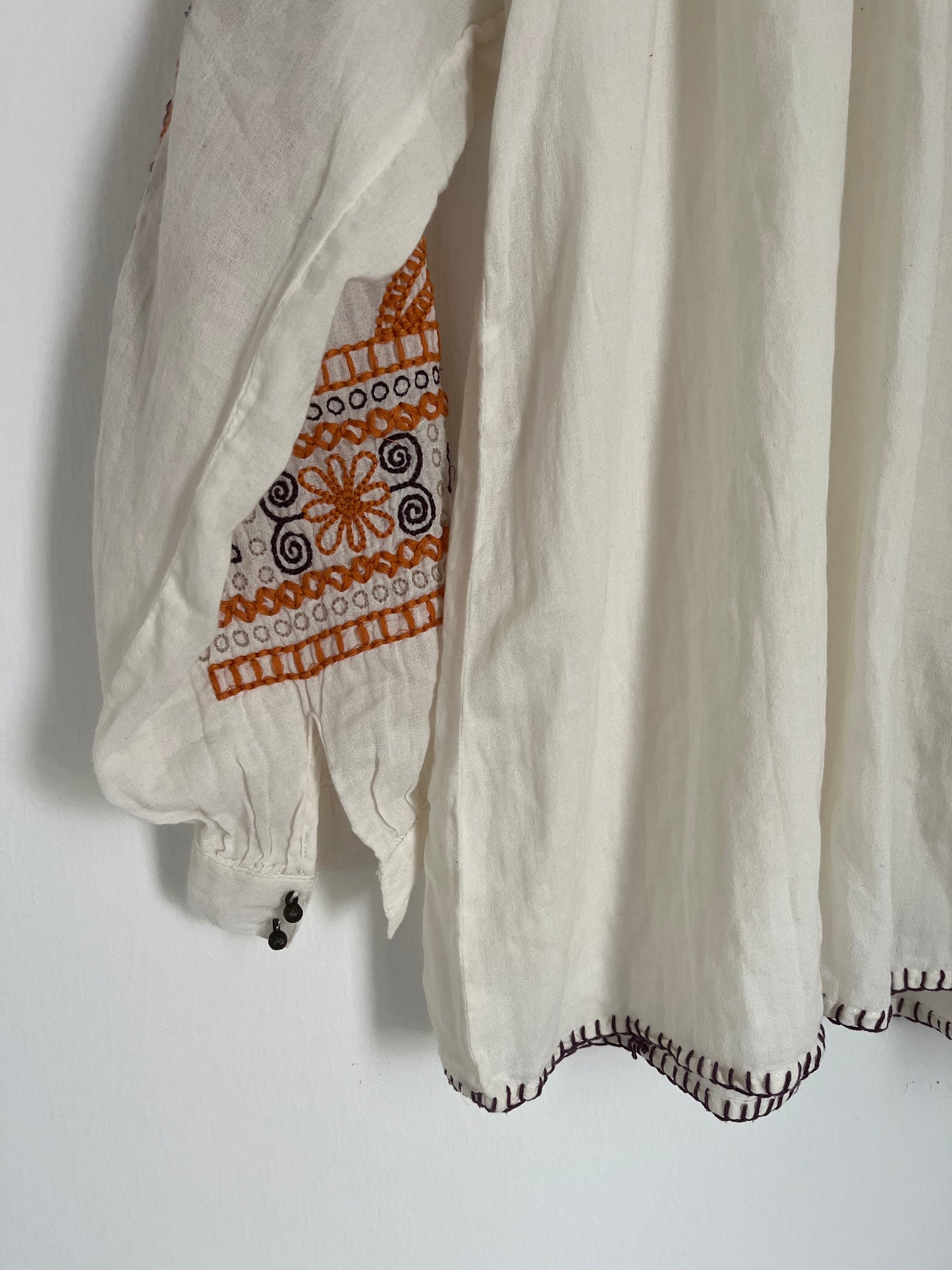 Blouse manches brodé - Nina Kaufmann - T.S