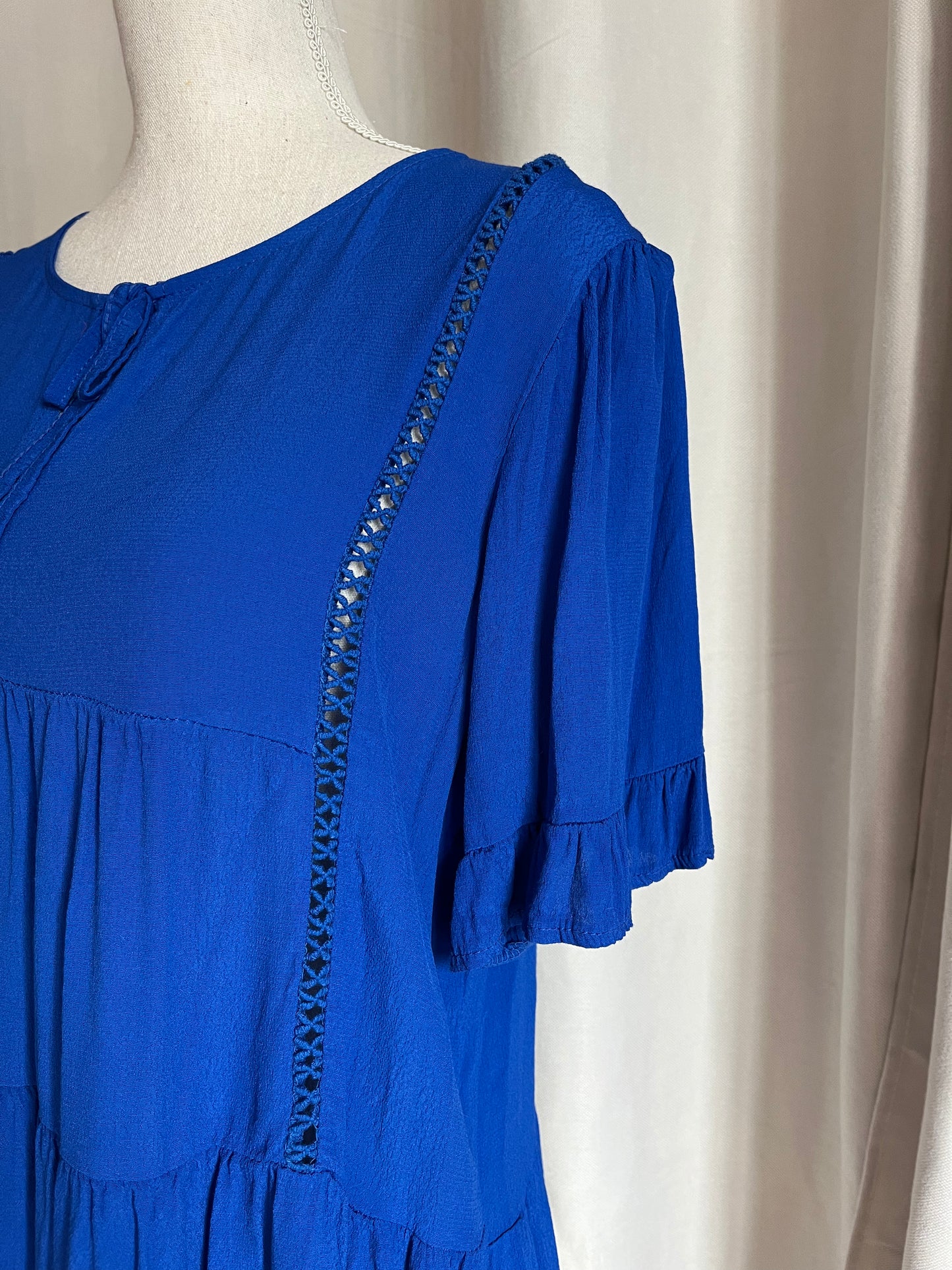 Blouse bleu roi